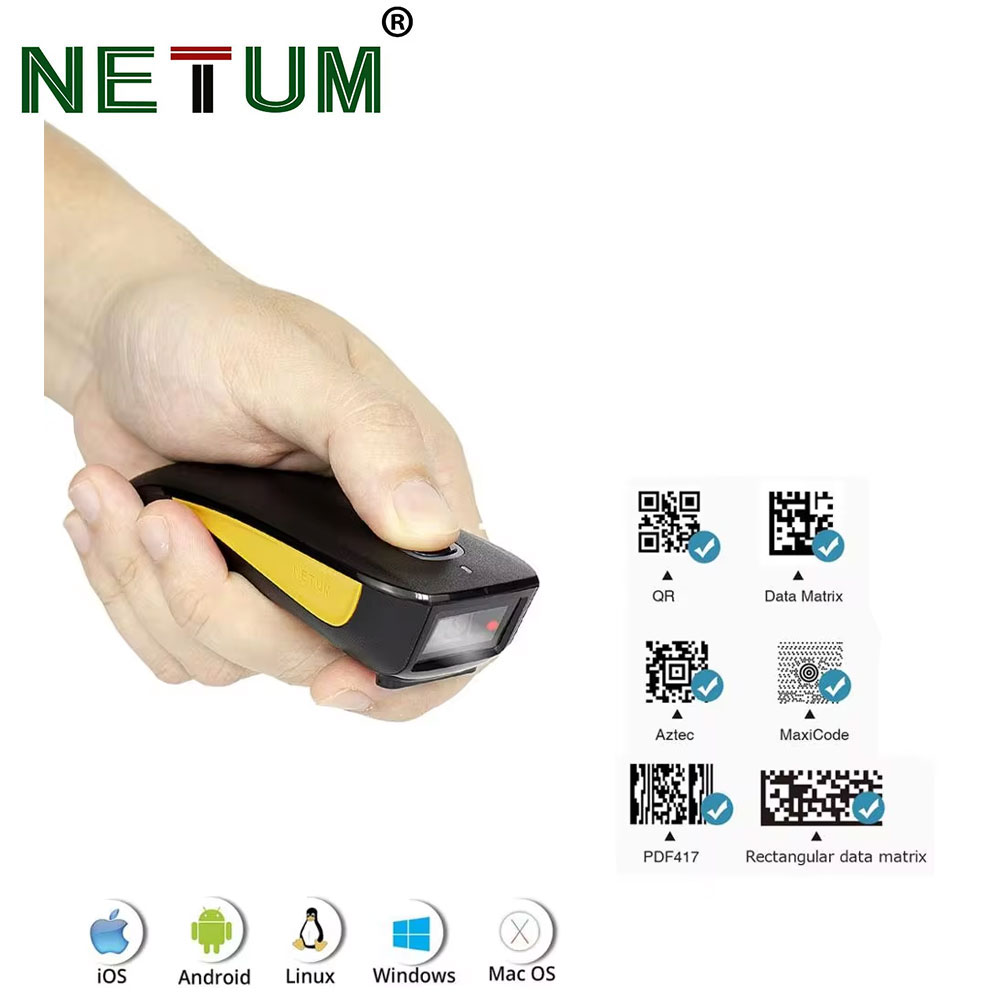 Document Scanner Portable - NETUM C750 Bluetooth 2D skaner kodów