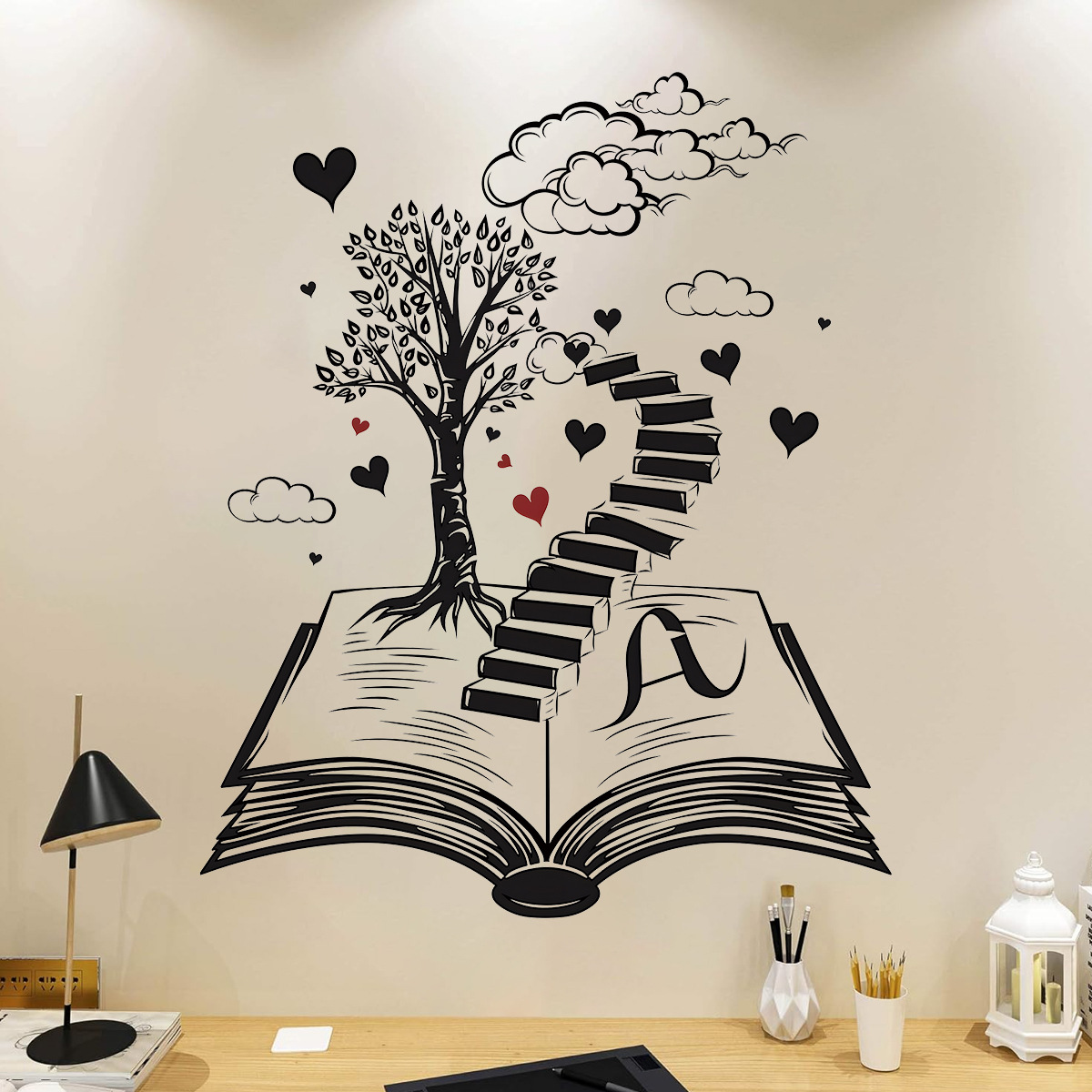 Home Office Wallpaper - Naklejki ścienne do salonu Sypialnia Dekoracja