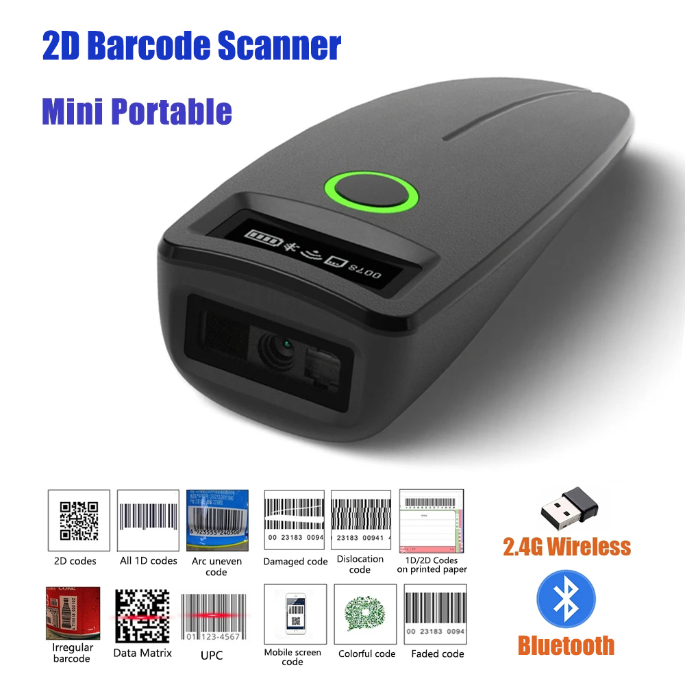Document Scanner Portable - Skaner kodów kreskowych 2D W7 Mini