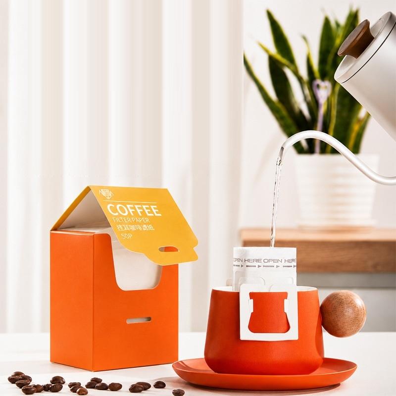 Home Office Form - 【M】25/50 szt. Jednorazowe filtry do kawy