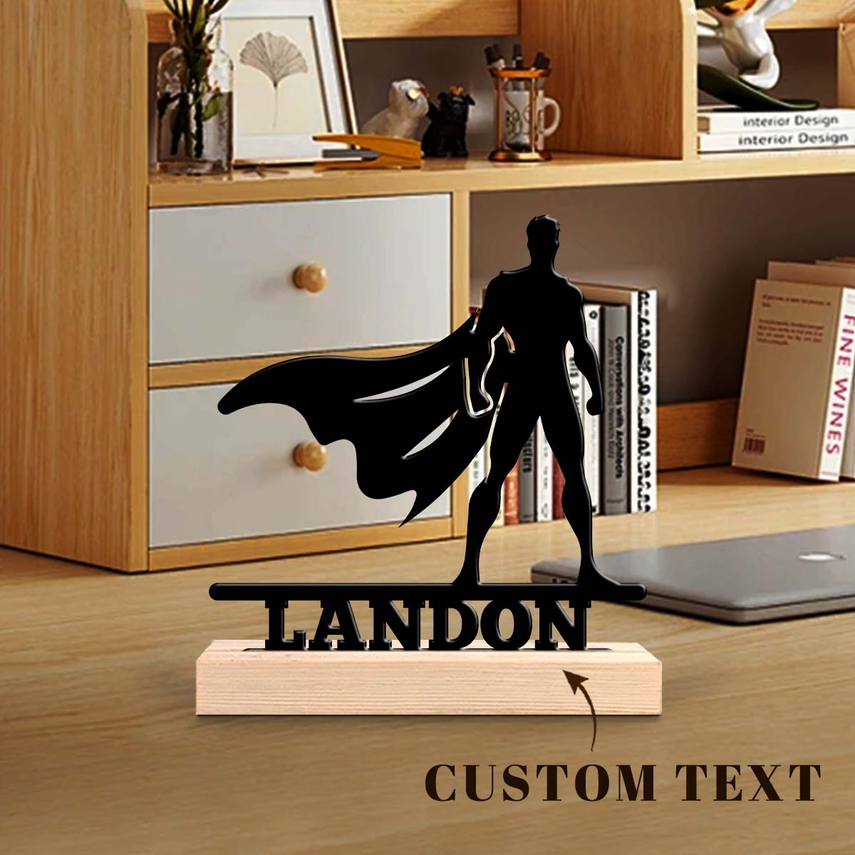 Home Office Equipment - 1 szt. Personalizowana żelazna ozdoba na