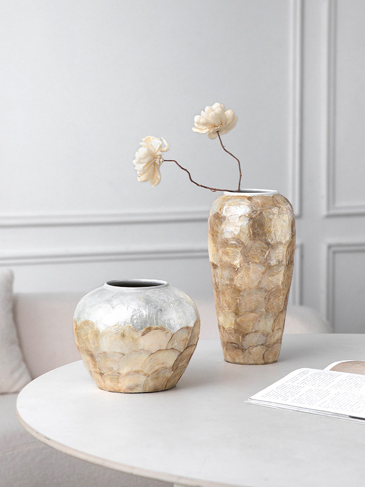 Home Office Form - Luksusowy wazon ceramiczny inkrustowany masy perłowej,