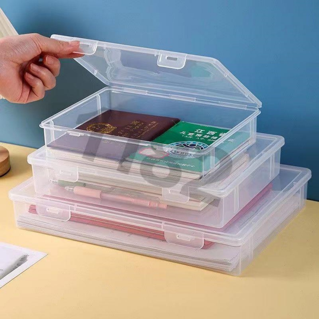 File Cabinet Drawer - Przezroczyste, sztaplowane pudełko na dokumenty A4