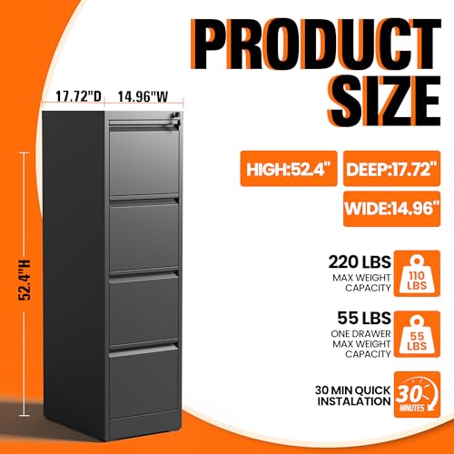 Szafka na dokumenty z 4 szufla – File Cabinet Drawer recenzja i cena