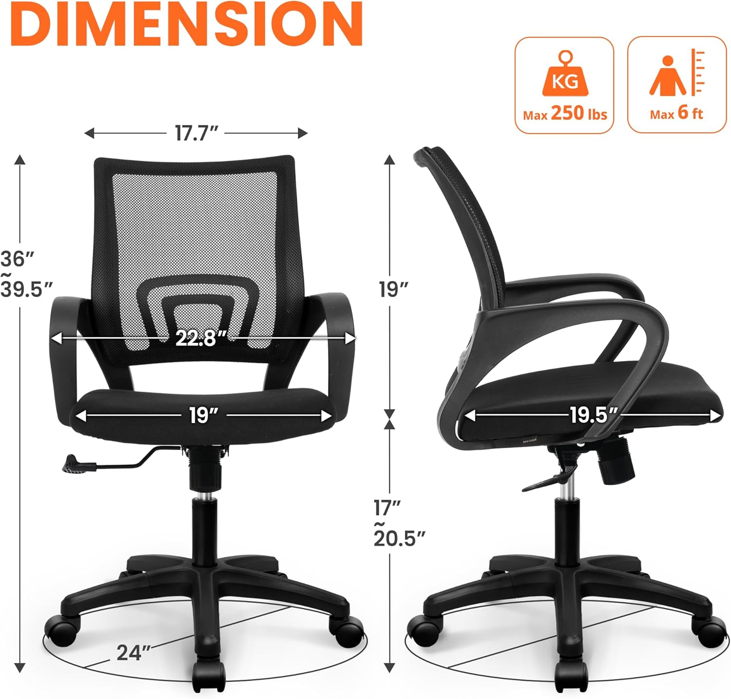 Ergonomiczne krzesło biurowe z – Home Office Chair recenzja i cena