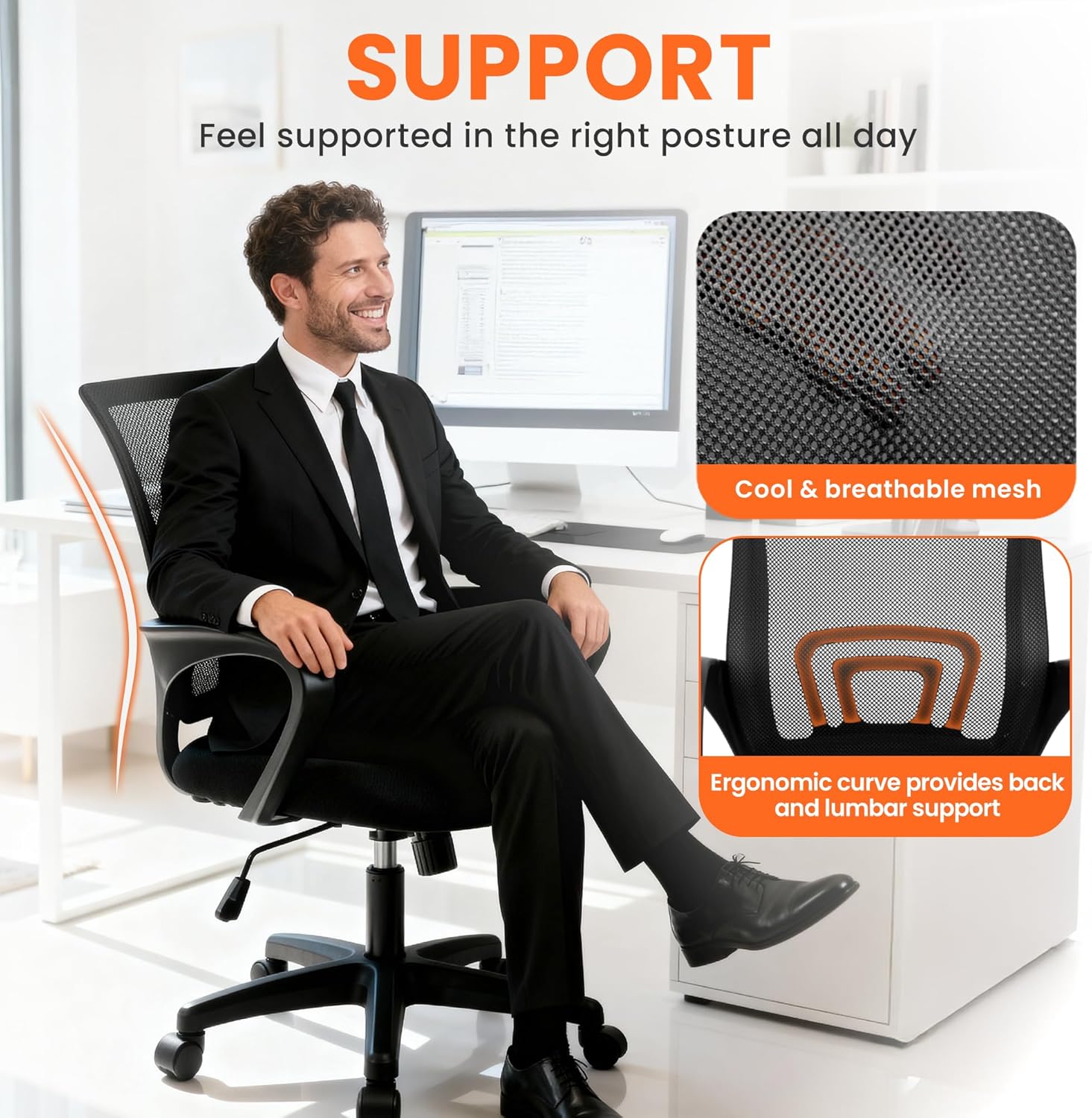 Ergonomiczne krzesło biurowe z – Home Office Chair recenzja i cena