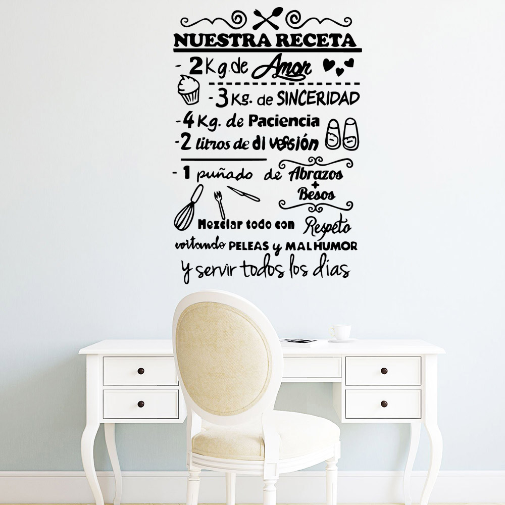 1 szt. Hiszpańskie teksty moty – Home Office Wallpaper recenzja i cena