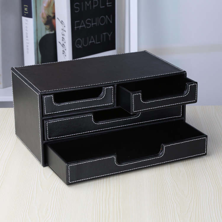 Czarny skórzany mały szafka na – File Cabinet Drawer recenzja i cena