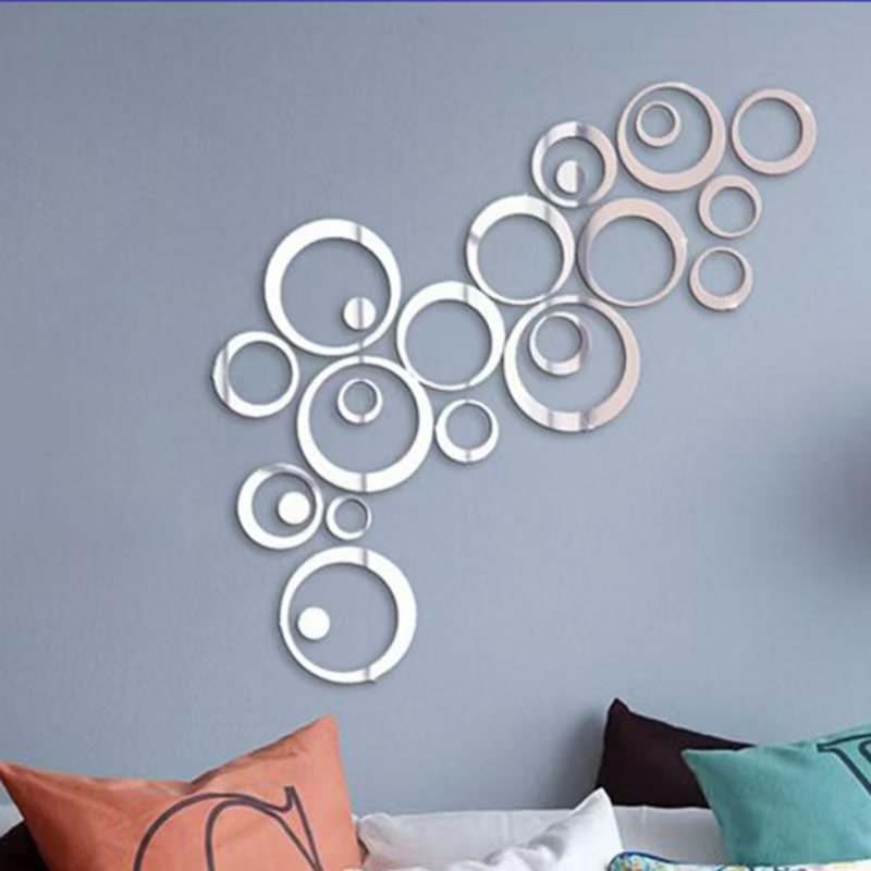 24 szt. Okrągłe naklejki lustr – Home Office Wallpaper recenzja i cena