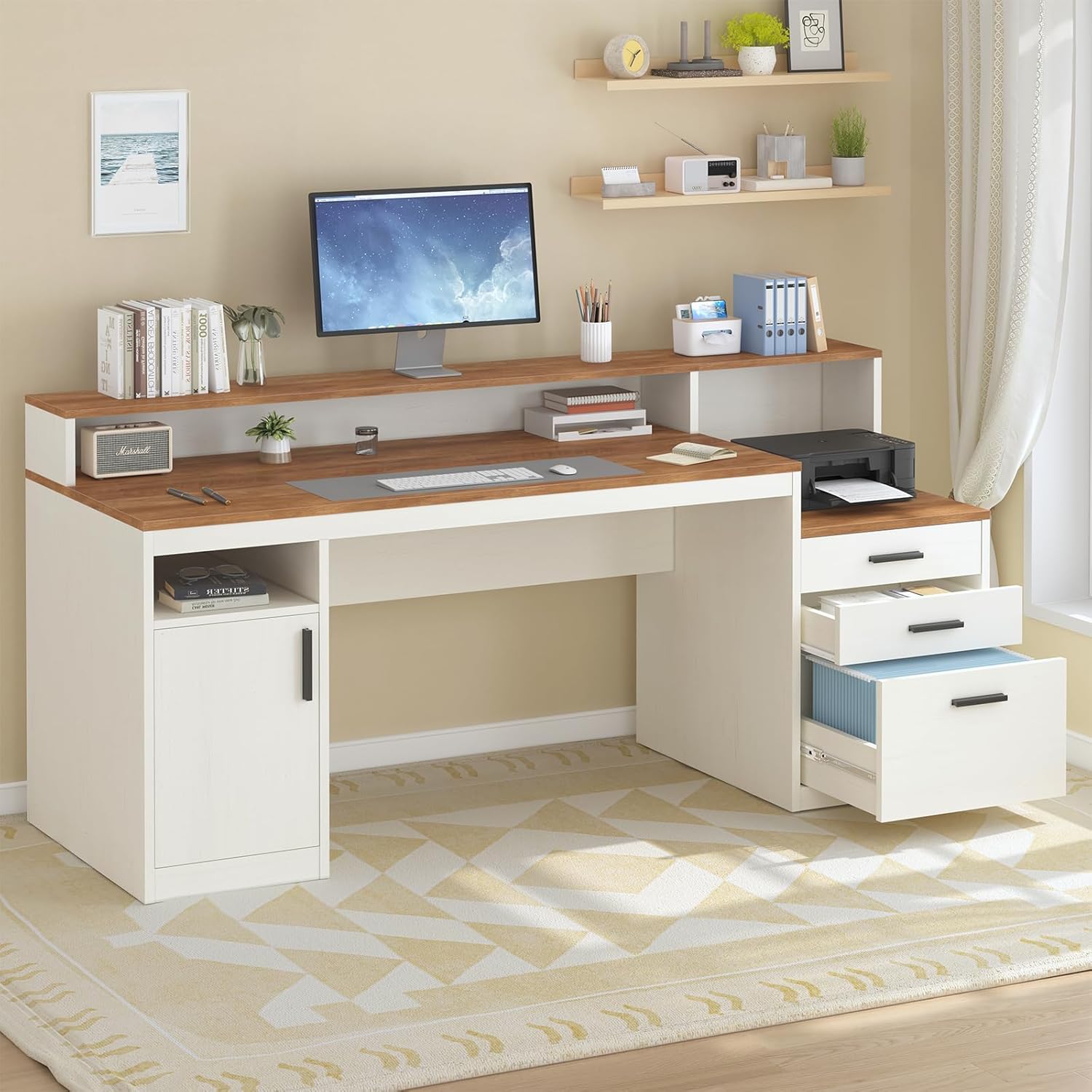 Biurko komputerowe 65 cali z 3 – Home Office 365 recenzja i cena